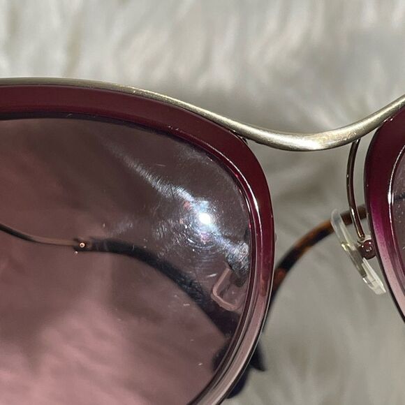 Miu Miu SMU51P Gold & Purple Gradient Cat Eye Sunglasses main image 5
